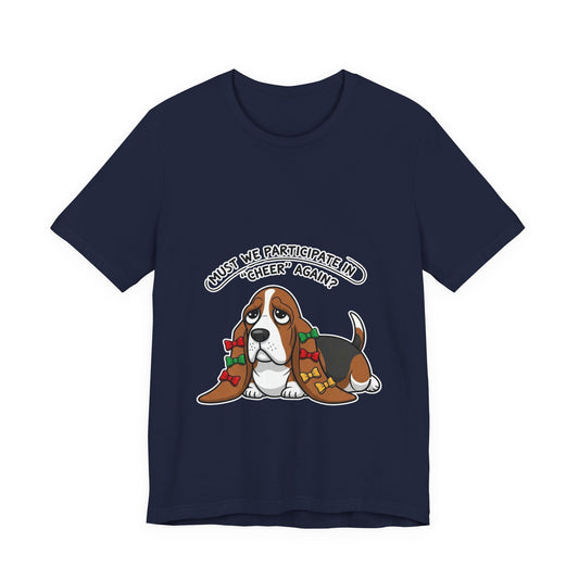Basset Hound Chibi Christmas Unisex T-Shirt