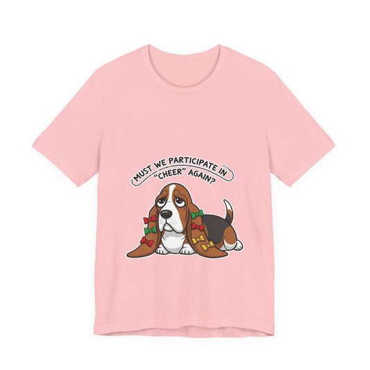 Basset Hound Chibi Christmas Unisex T-Shirt