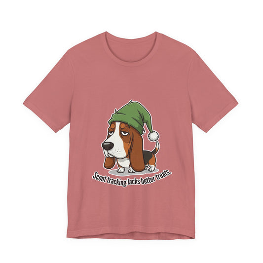 Basset Hound Chibi Christmas Unisex T-Shirt