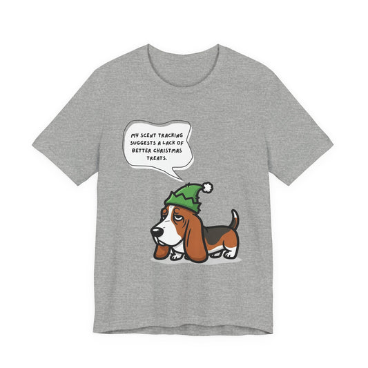 Basset Hound Chibi Sarcastic Christmas Unisex T-Shirt