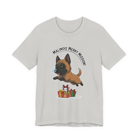 Belgian Malinois Chibi Christmas Unisex T-Shirt