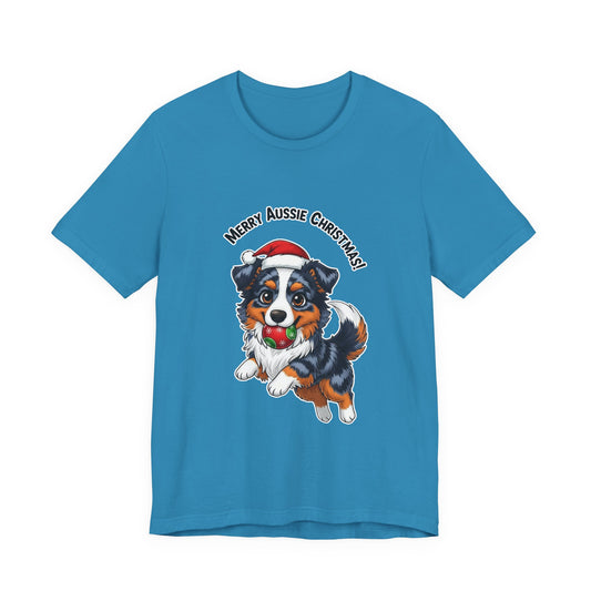 Australian Shepherd Chibi Christmas Unisex T-Shirt