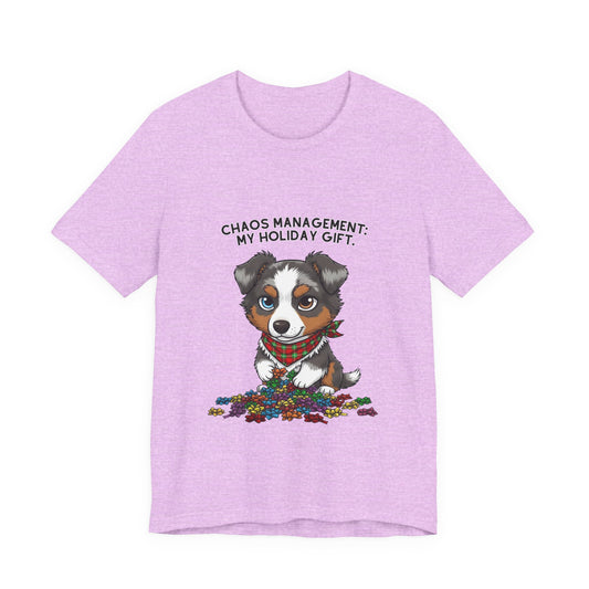 Australian Shepherd Chibi Christmas Unisex T-Shirt
